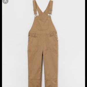 H&M overalls denim tan/brown color